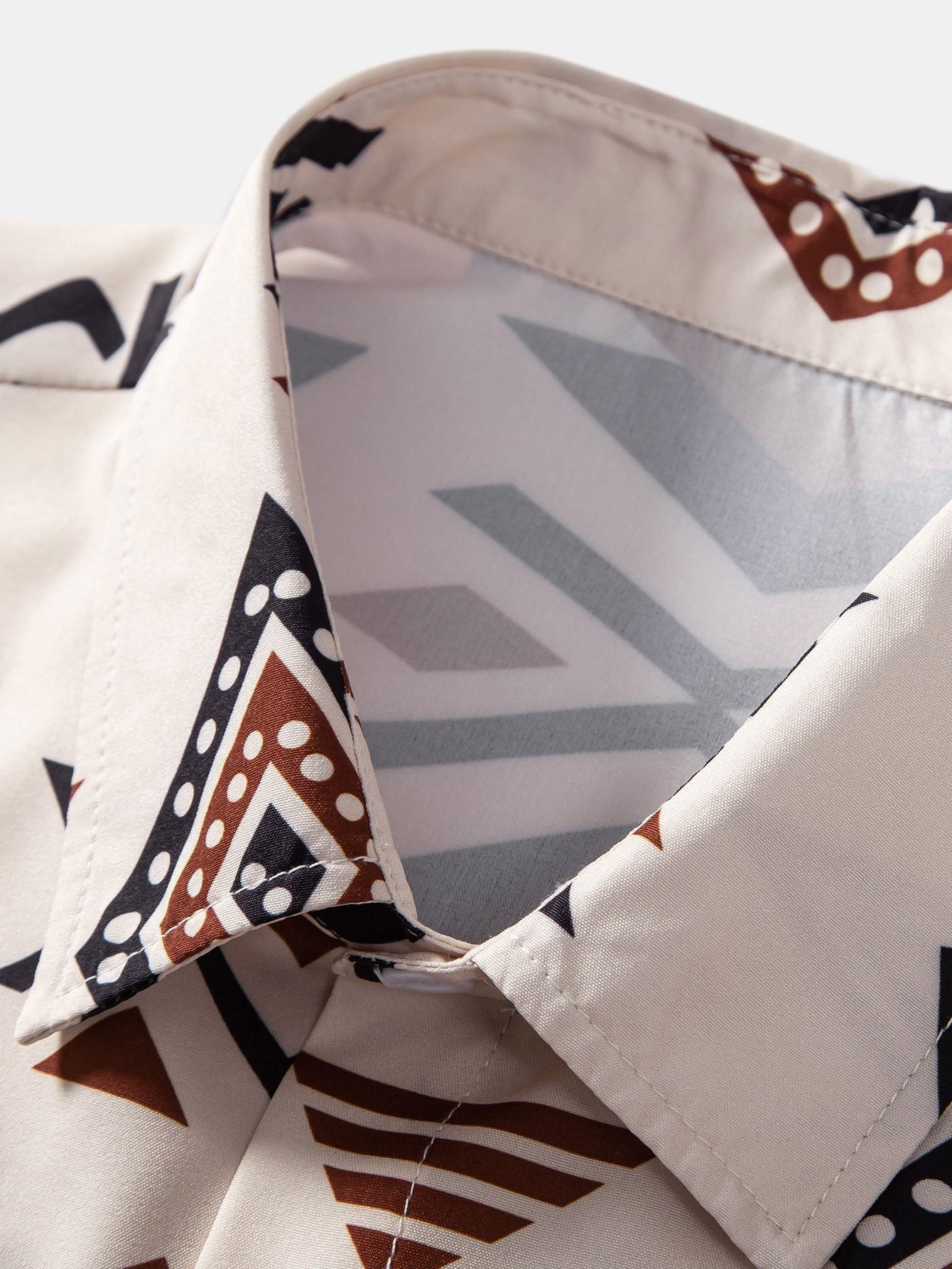 Aztekischer Geometrischer Druck Hemd & Swim Shorts