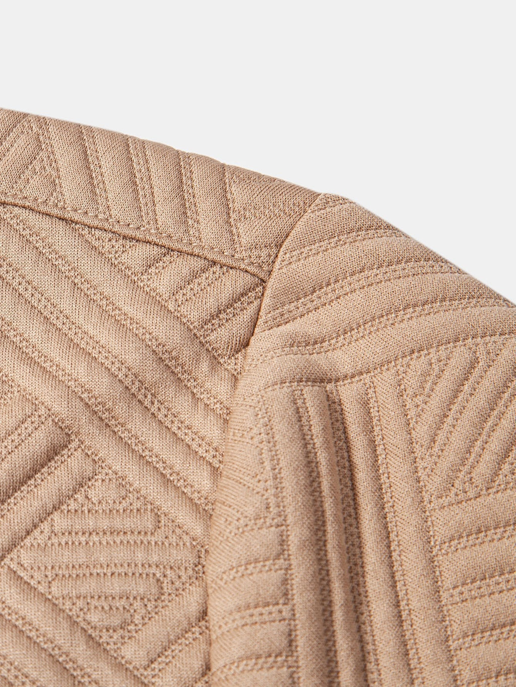 Textur Jacquard Hemd & Shorts mit Knopfleiste