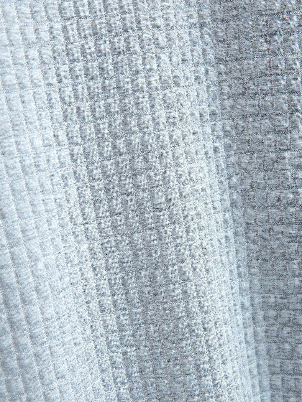 Kurzärmeliges Waffel-T-Shirt mit abgerundetem Saum & Shorts