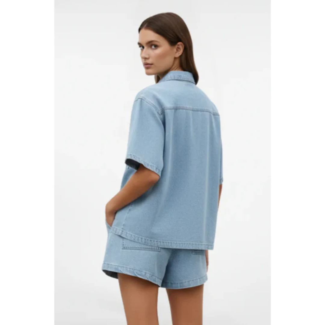 Jule | Damen Zweiteiler Shorts Kurzarm Sommer – Sommer Set Shorts Kurzarm 2026