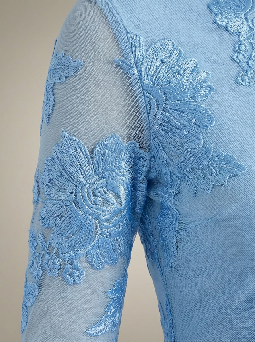 Melina | Jurk Dames Aansluitend Bloemenprint Flare Mouwen