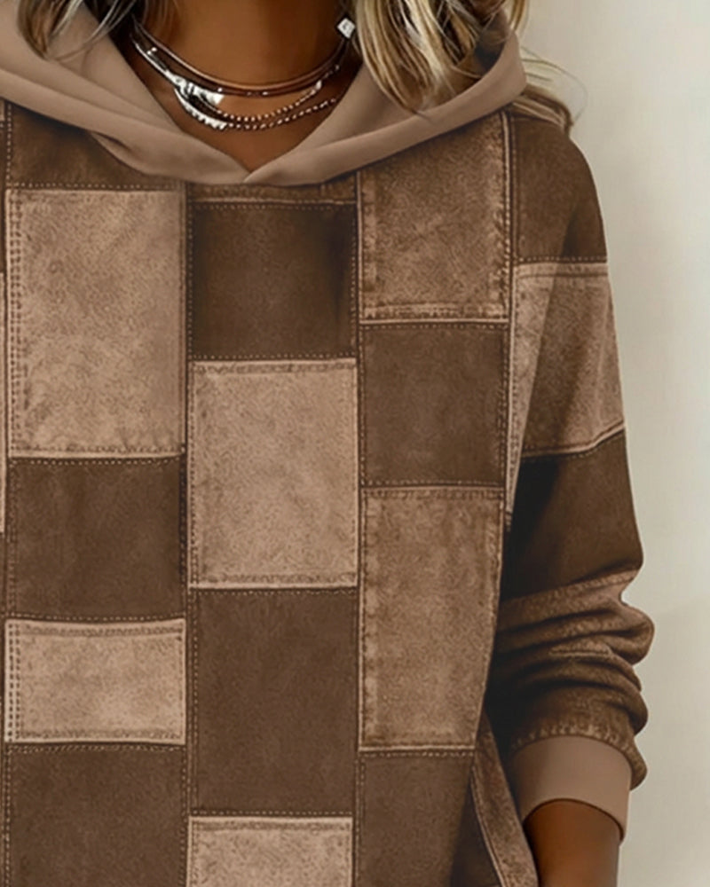 Klara | Karierter Damen Hoodie im lässigen Stil