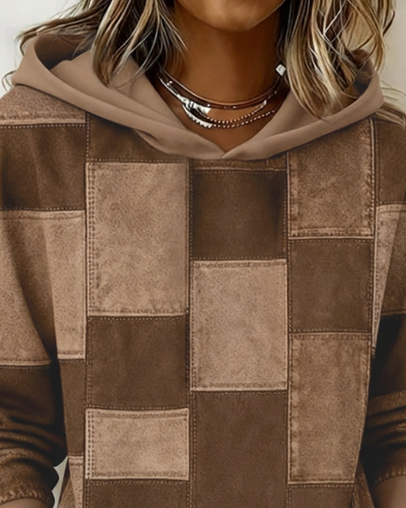 Klara | Karierter Damen Hoodie im lässigen Stil