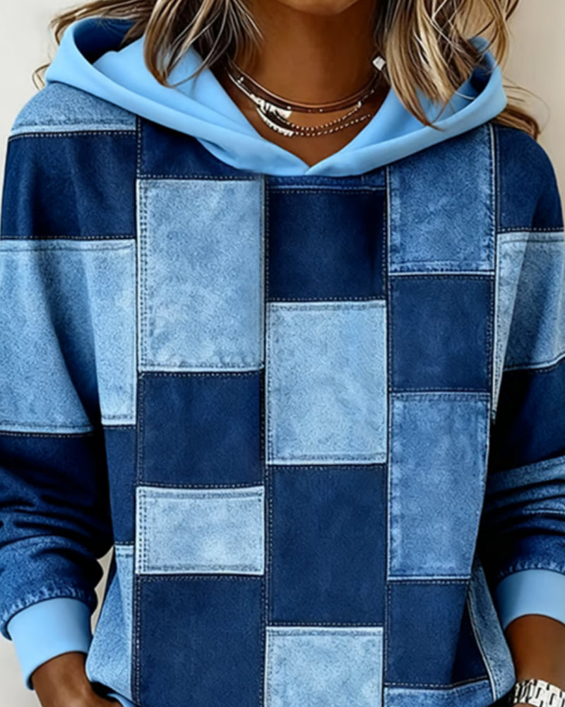 Klara | Karierter Damen Hoodie im lässigen Stil