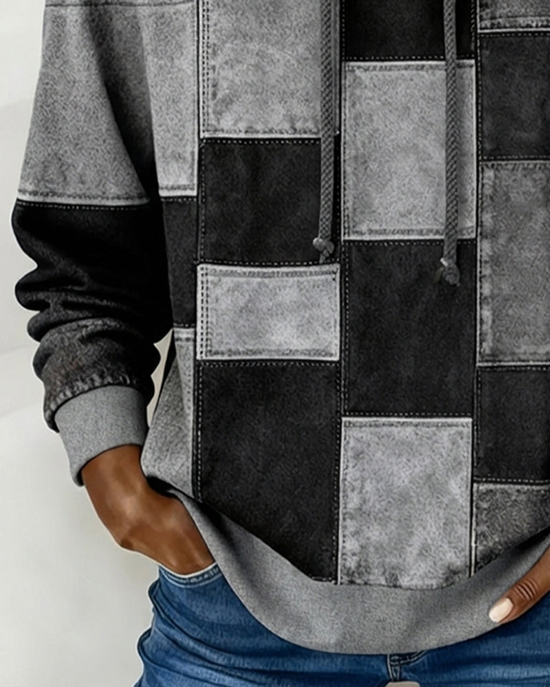 Klara | Karierter Damen Hoodie im lässigen Stil
