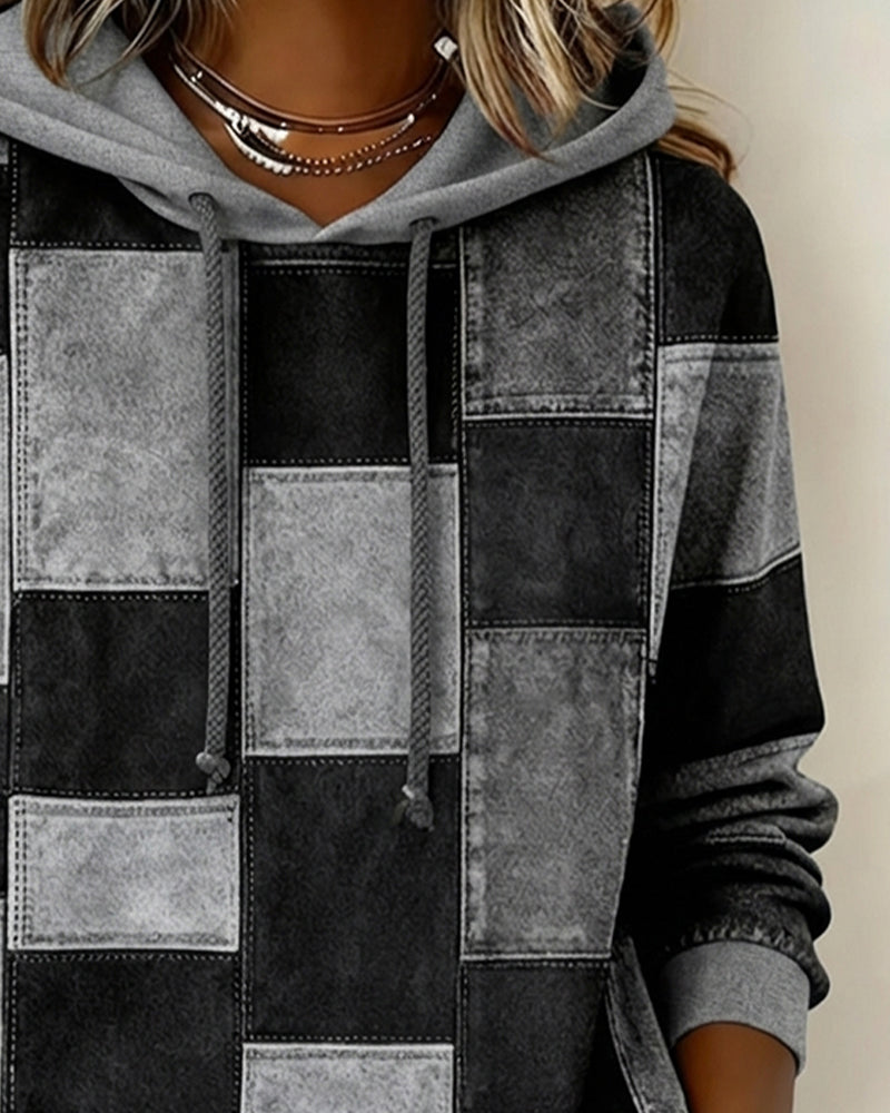 Klara | Karierter Damen Hoodie im lässigen Stil