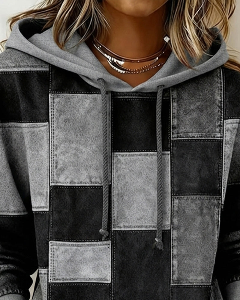Klara | Karierter Damen Hoodie im lässigen Stil