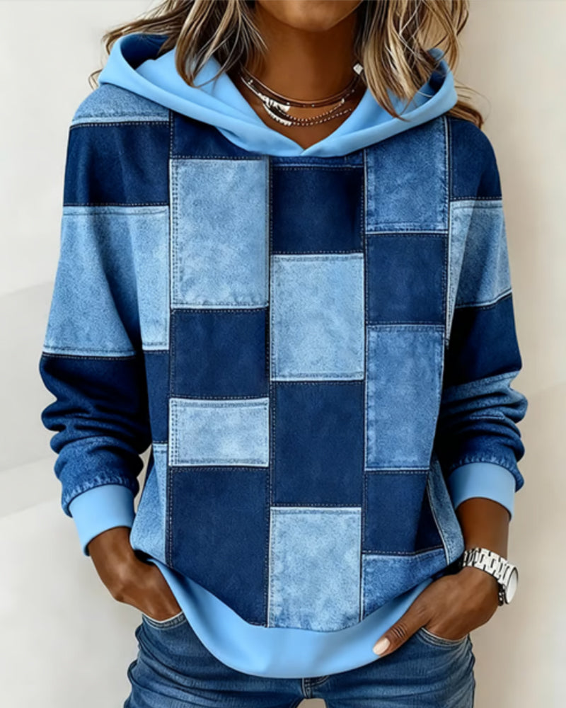Klara | Karierter Damen Hoodie im lässigen Stil