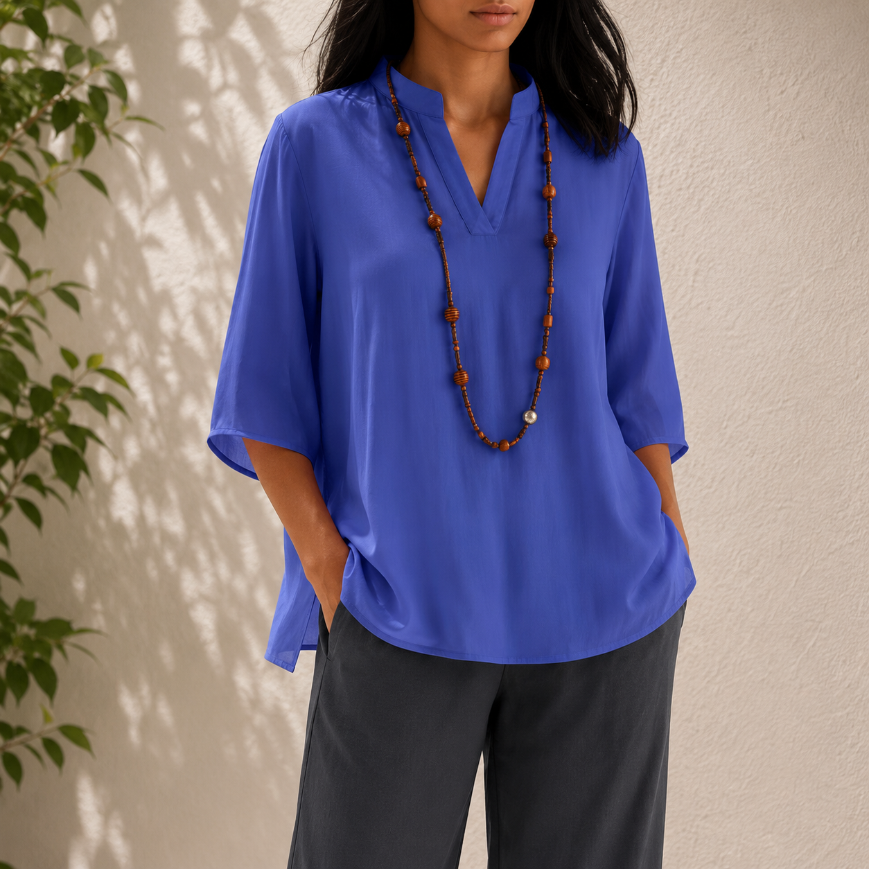 Karin | Damen Sommer Bluse Für Warme Tage