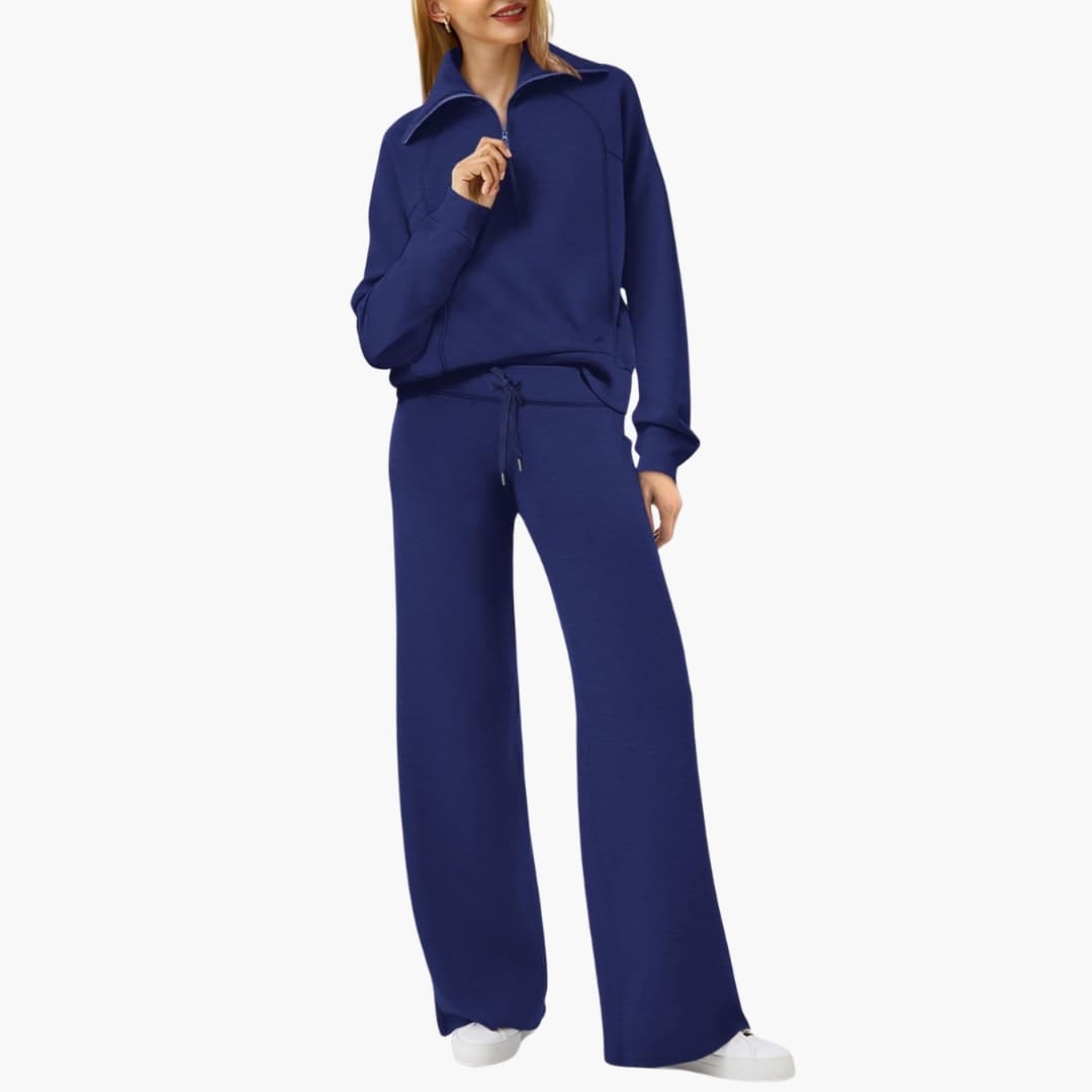 Katarina | Damen Trainingsanzug Set mit Halbzip