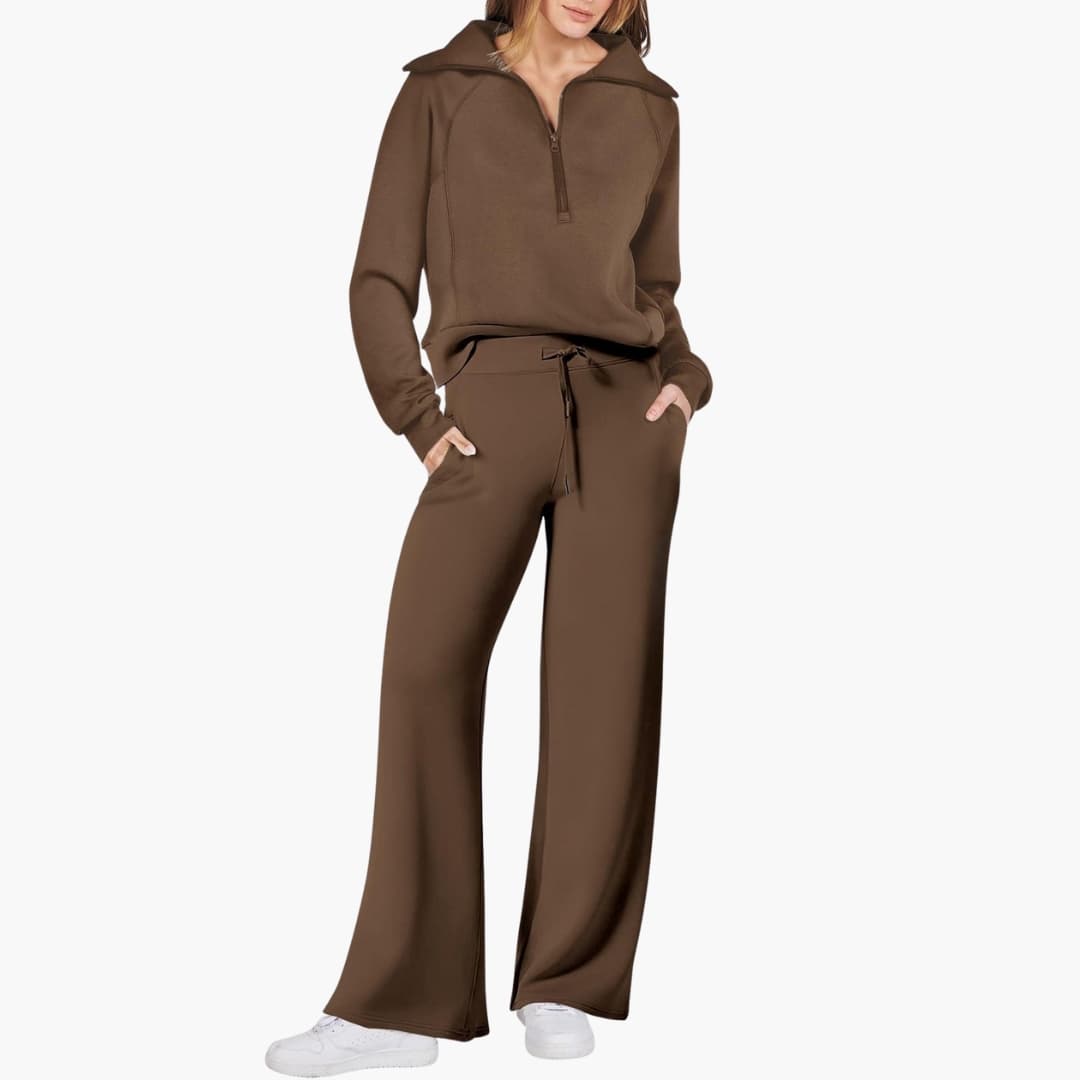 Katarina | Damen Trainingsanzug Set mit Halbzip