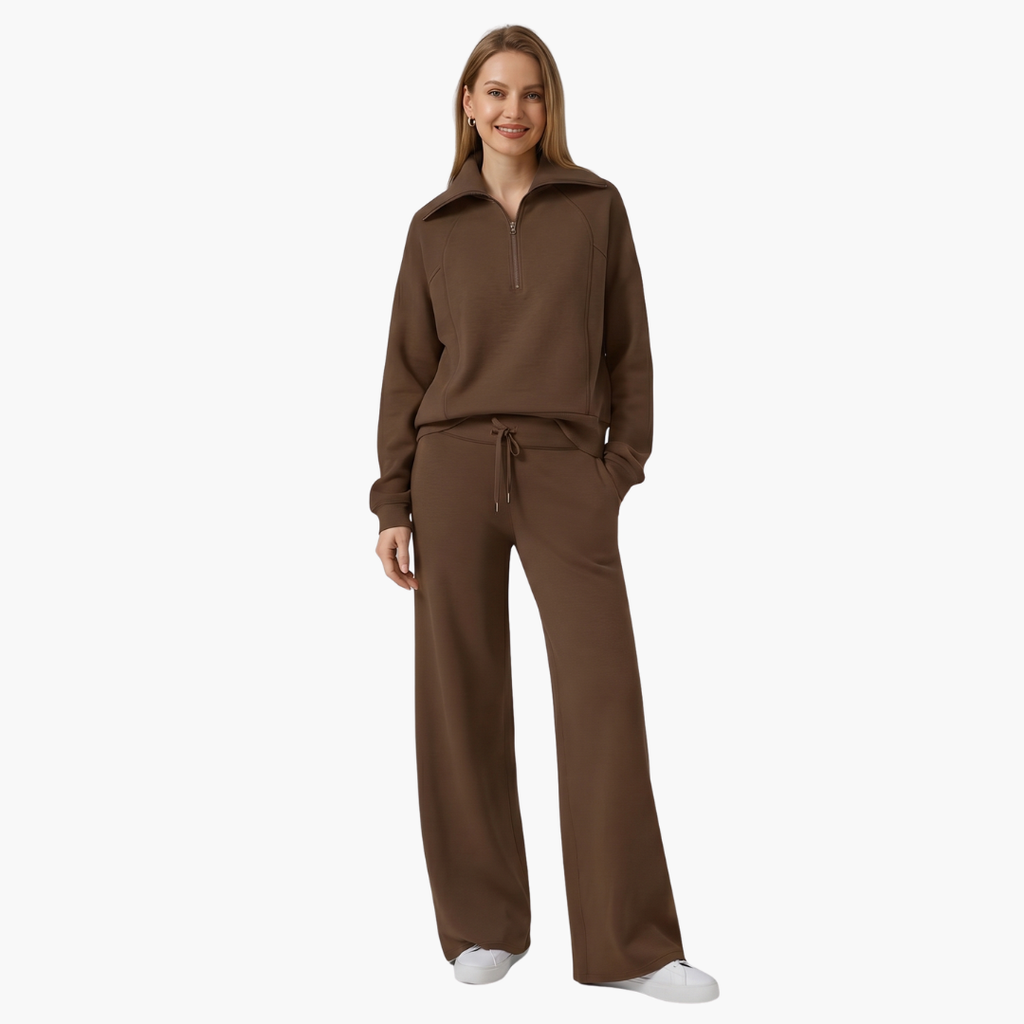 Katarina | Damen Trainingsanzug Set mit Halbzip