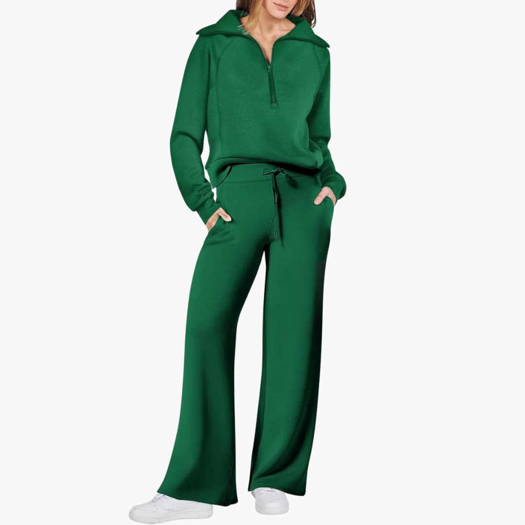 Katarina | Damen Trainingsanzug Set mit Halbzip
