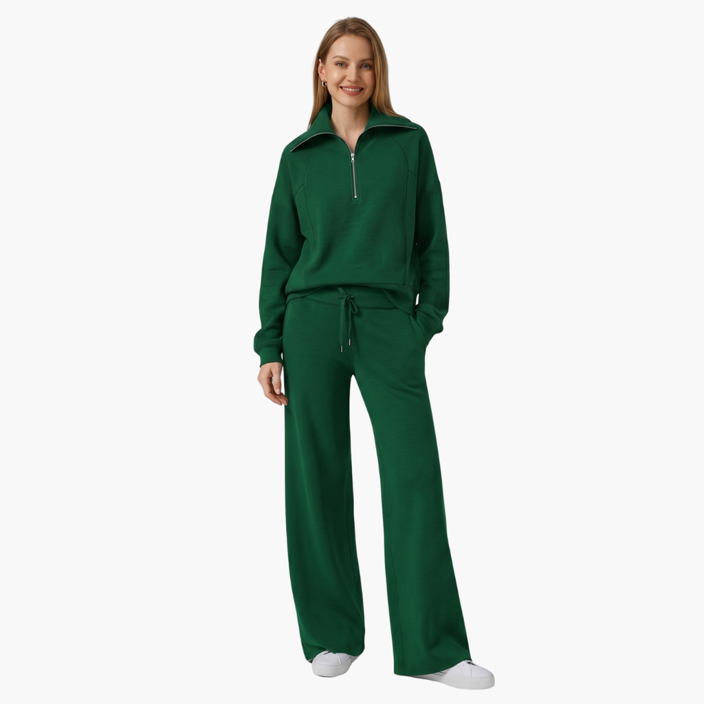Katarina | Damen Trainingsanzug Set mit Halbzip