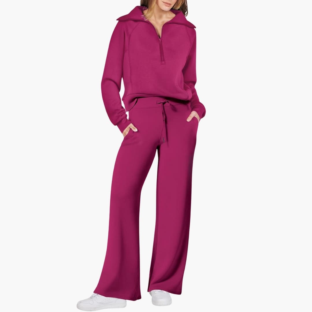 Katarina | Damen Trainingsanzug Set mit Halbzip