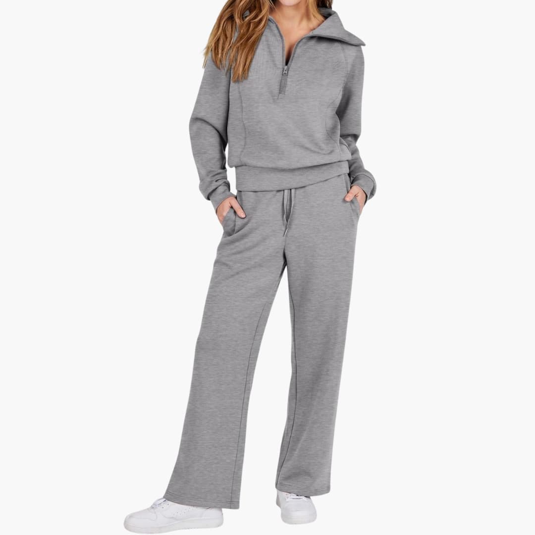 Katarina | Damen Trainingsanzug Set mit Halbzip