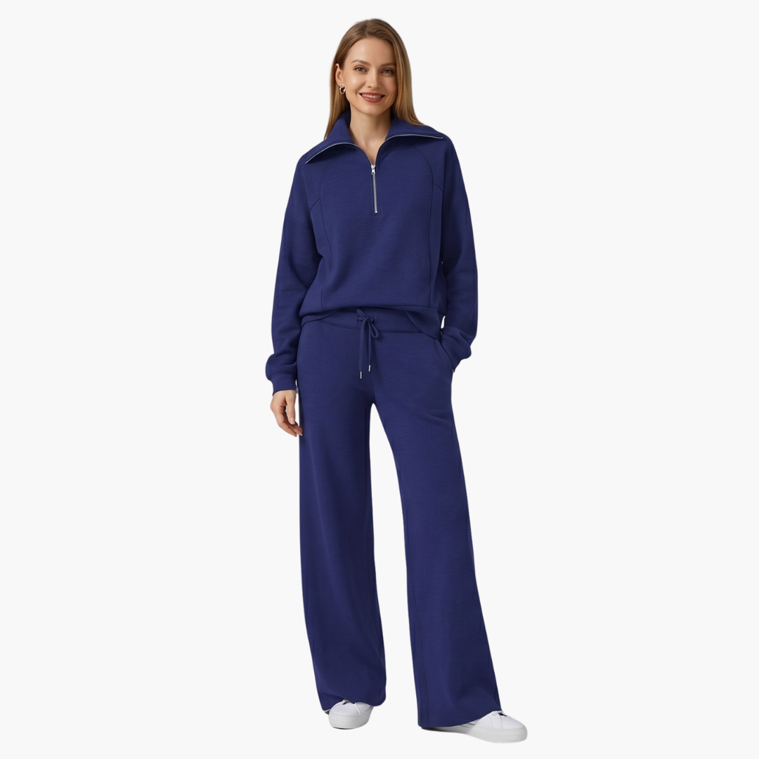 Katarina | Damen Trainingsanzug Set mit Halbzip