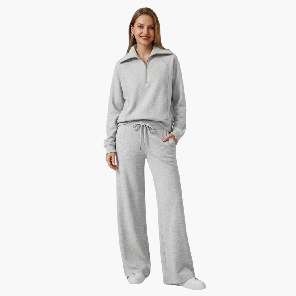 Katarina | Damen Trainingsanzug Set mit Halbzip