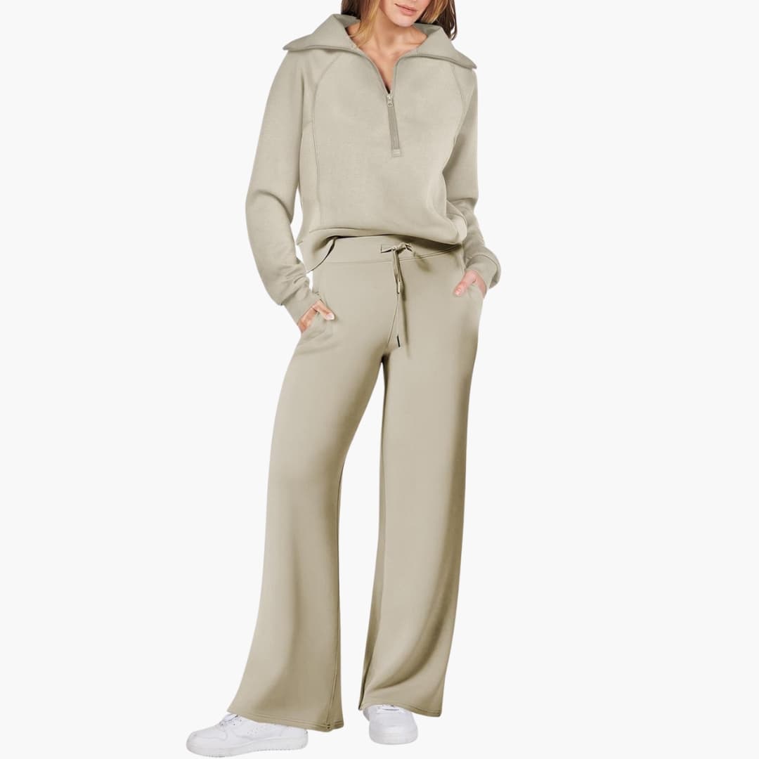 Katarina | Damen Trainingsanzug Set mit Halbzip