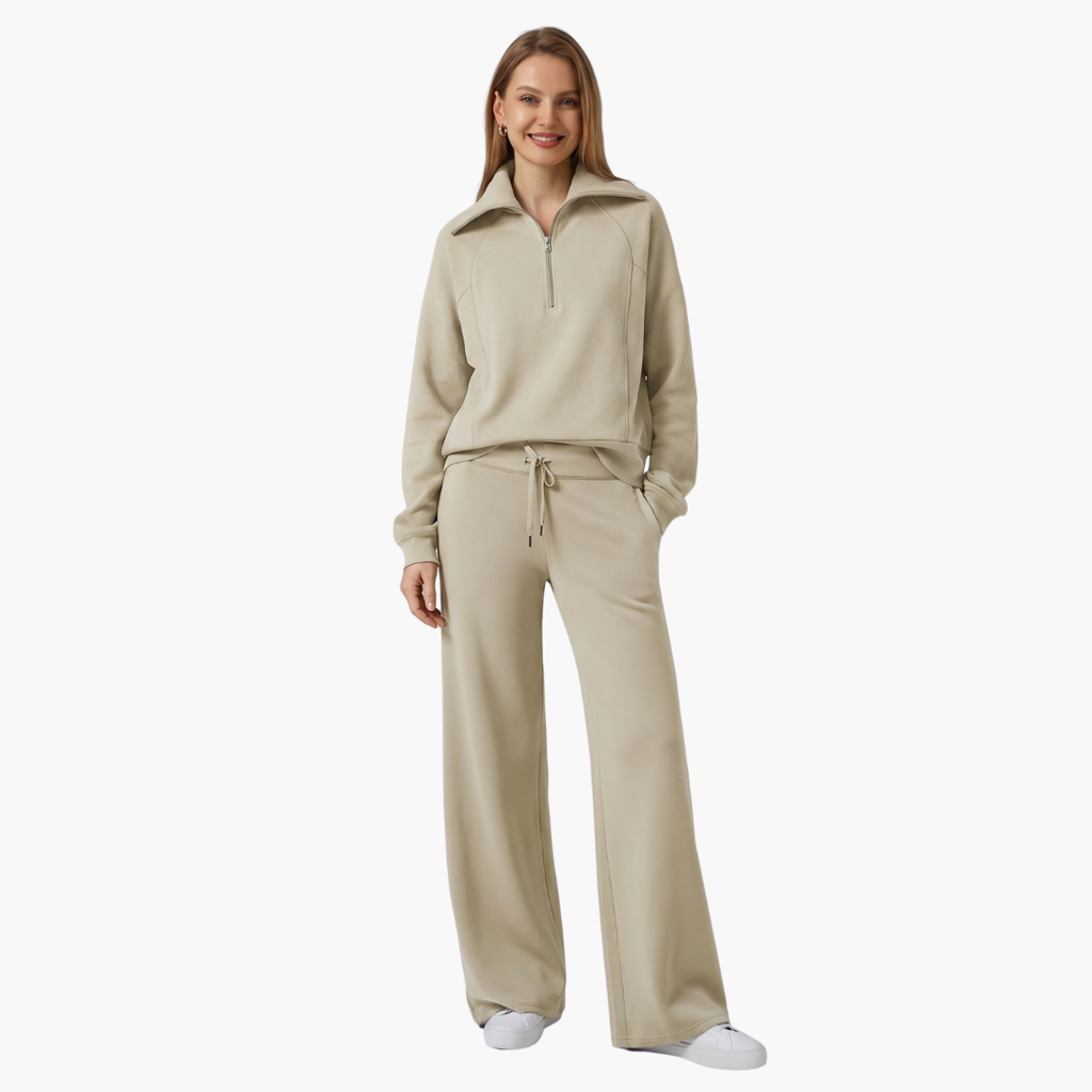 Katarina | Damen Trainingsanzug Set mit Halbzip