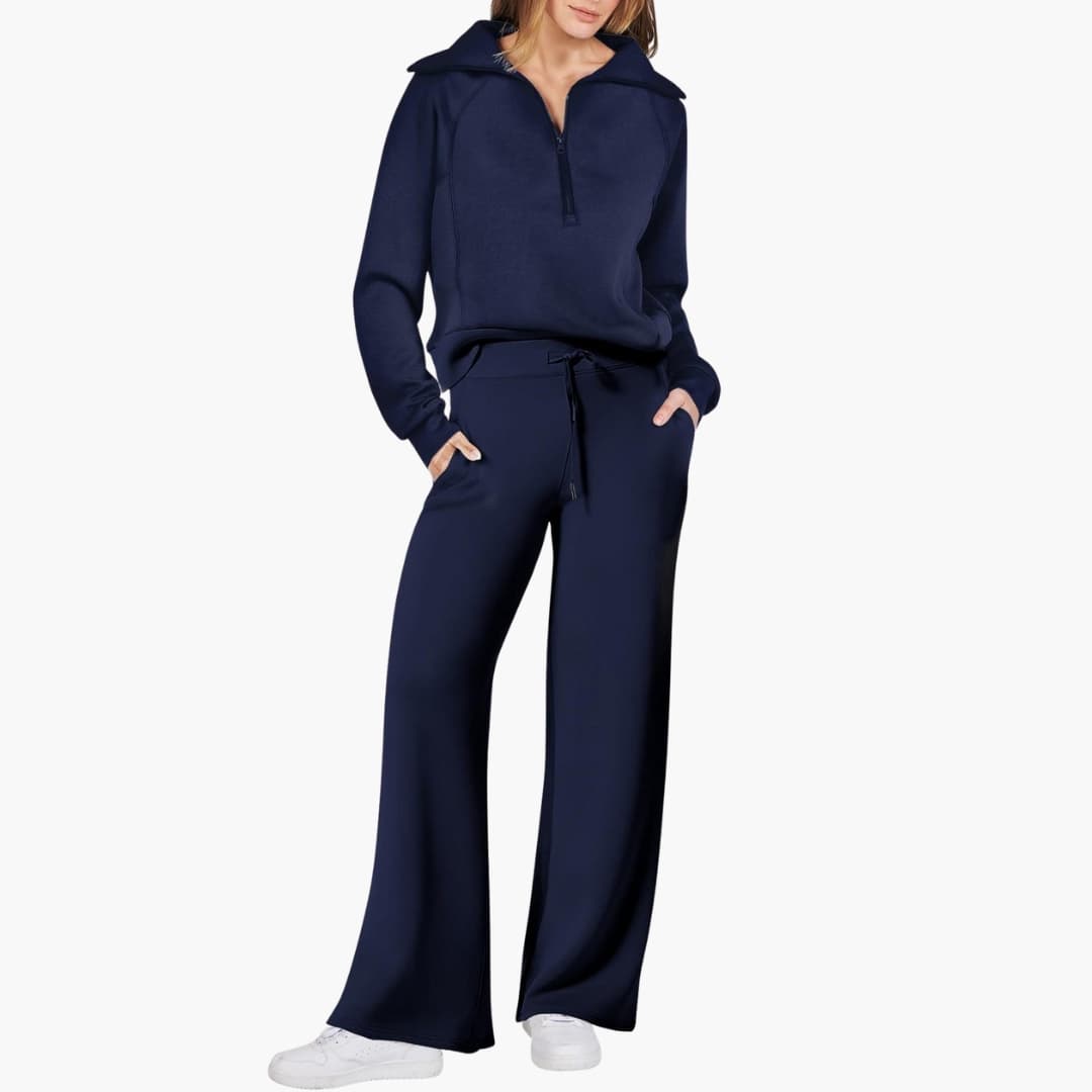 Katarina | Damen Trainingsanzug Set mit Halbzip