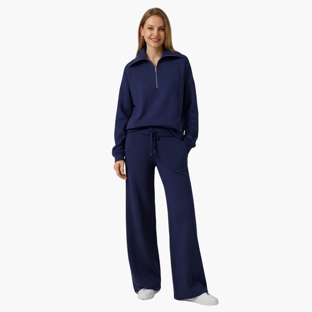 Katarina | Damen Trainingsanzug Set mit Halbzip