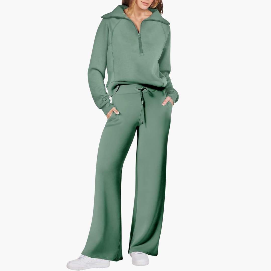 Katarina | Damen Trainingsanzug Set mit Halbzip