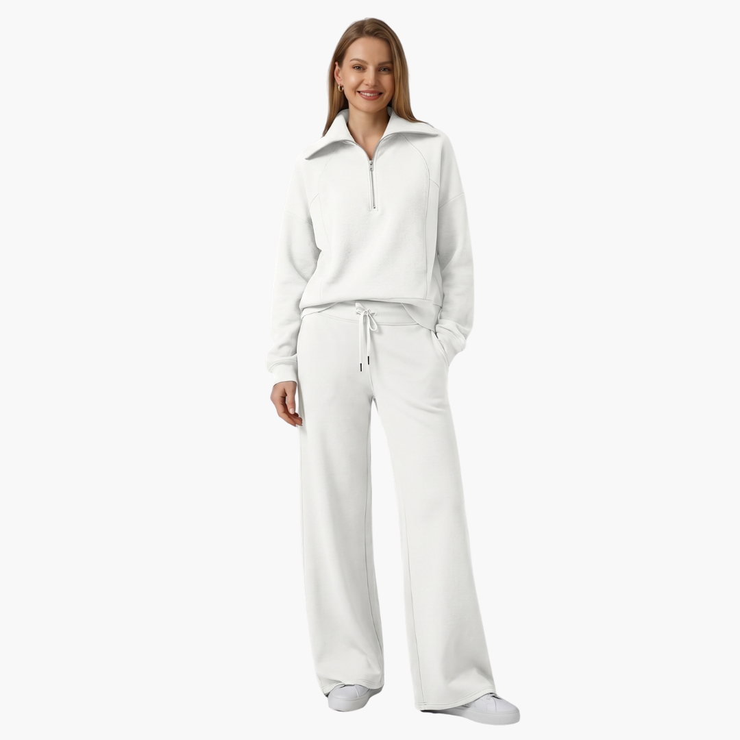 Katarina | Damen Trainingsanzug Set mit Halbzip