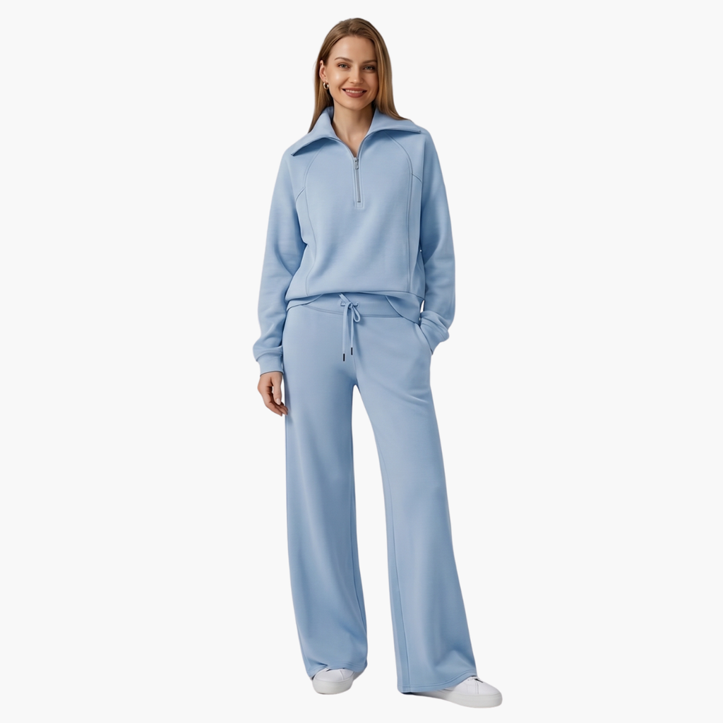 Katarina | Damen Trainingsanzug Set mit Halbzip