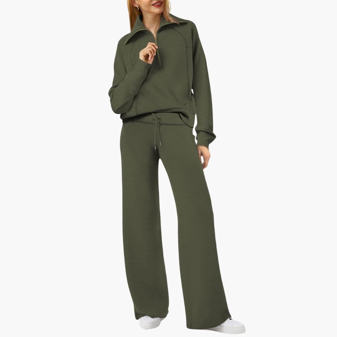 Katarina | Damen Trainingsanzug Set mit Halbzip