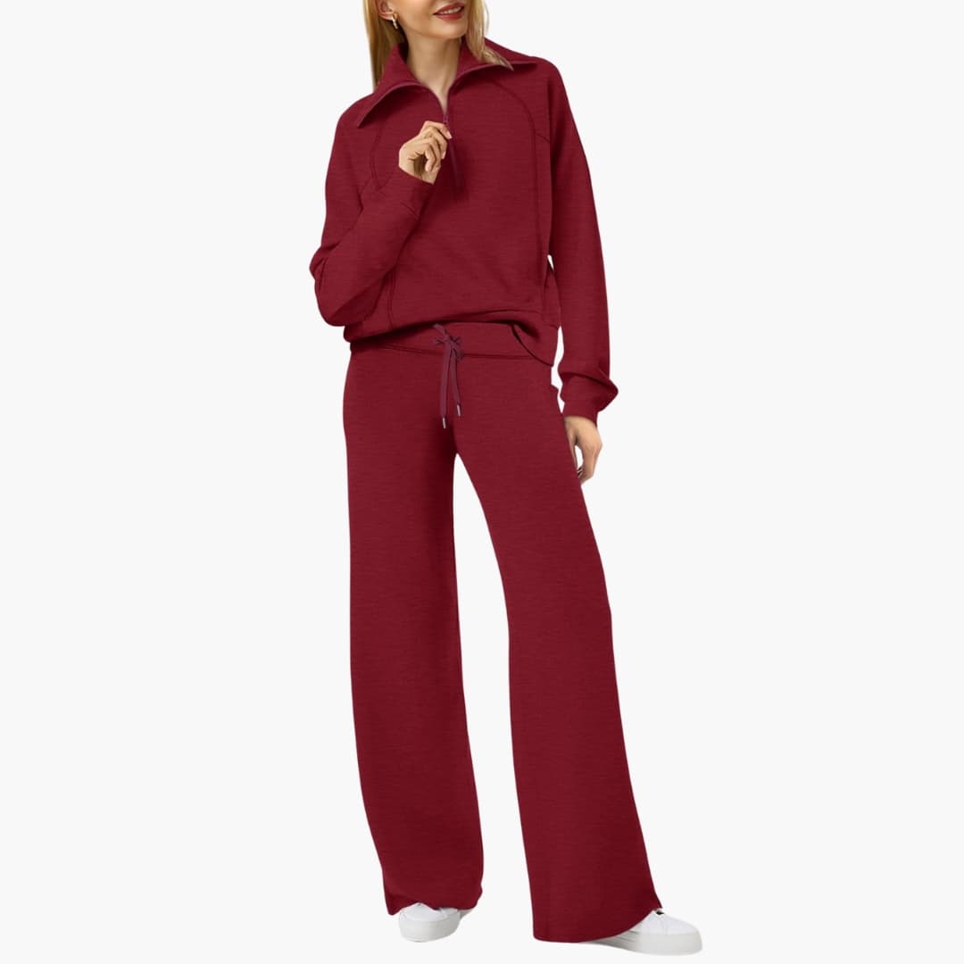 Katarina | Damen Trainingsanzug Set mit Halbzip