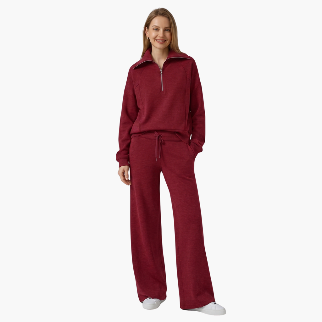 Katarina | Damen Trainingsanzug Set mit Halbzip