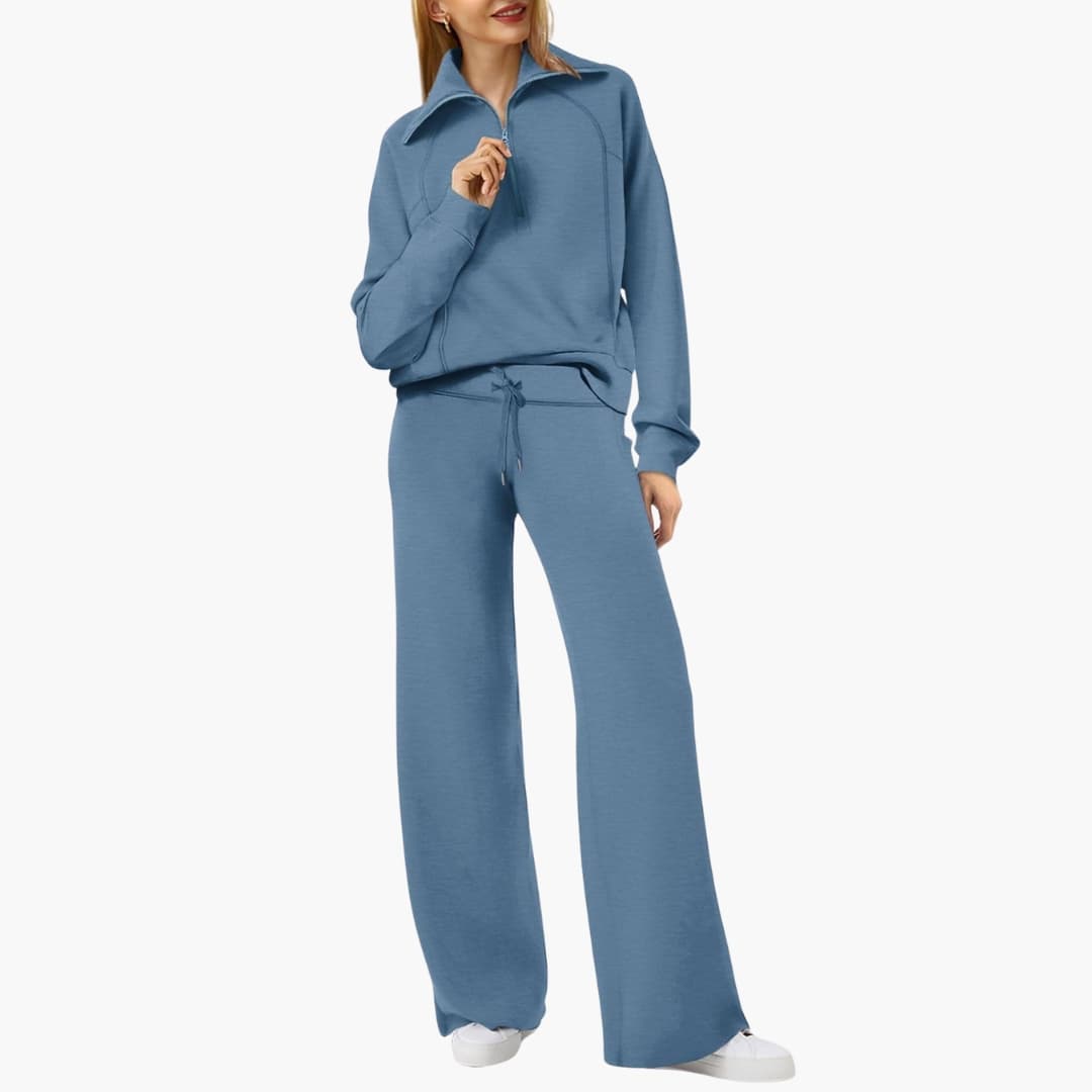 Katarina | Damen Trainingsanzug Set mit Halbzip