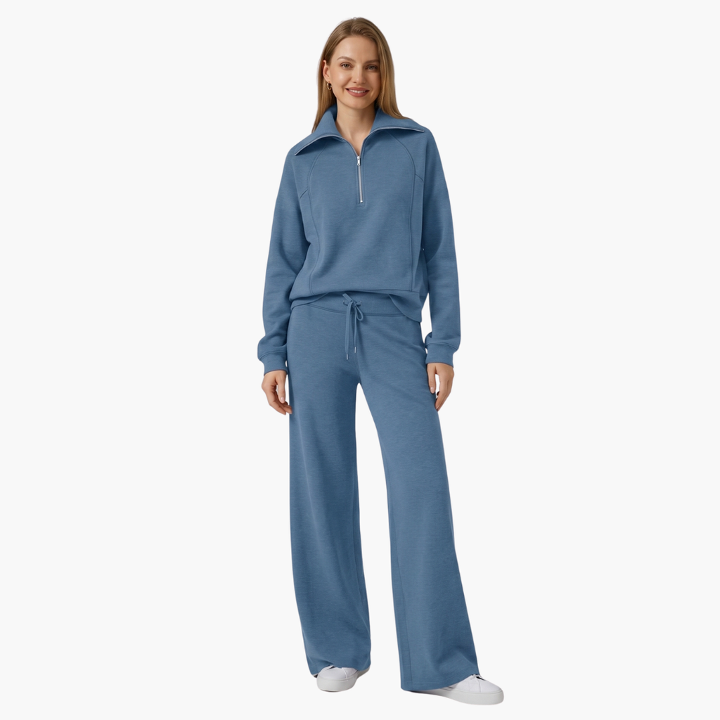 Katarina | Damen Trainingsanzug Set mit Halbzip