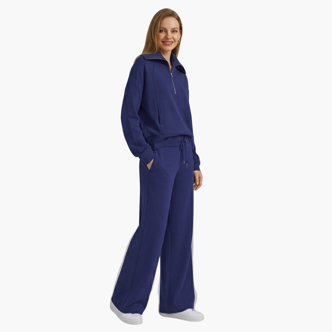 Katarina | Damen Trainingsanzug Set mit Halbzip