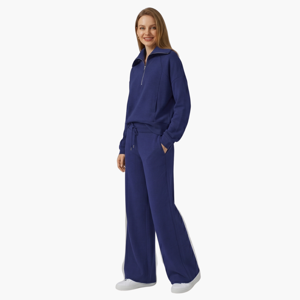Katarina | Damen Trainingsanzug Set mit Halbzip