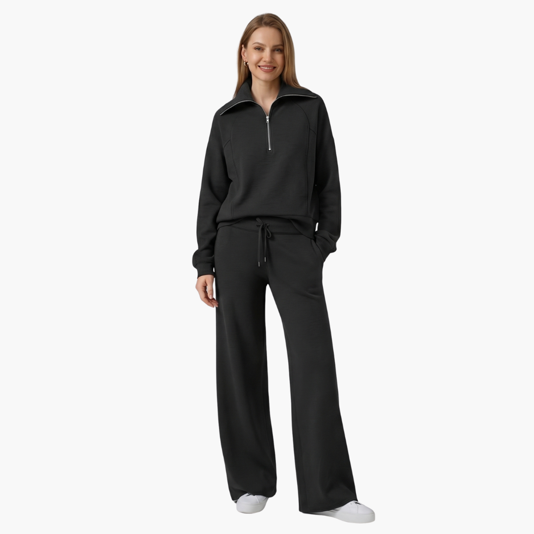 Katarina | Damen Trainingsanzug Set mit Halbzip