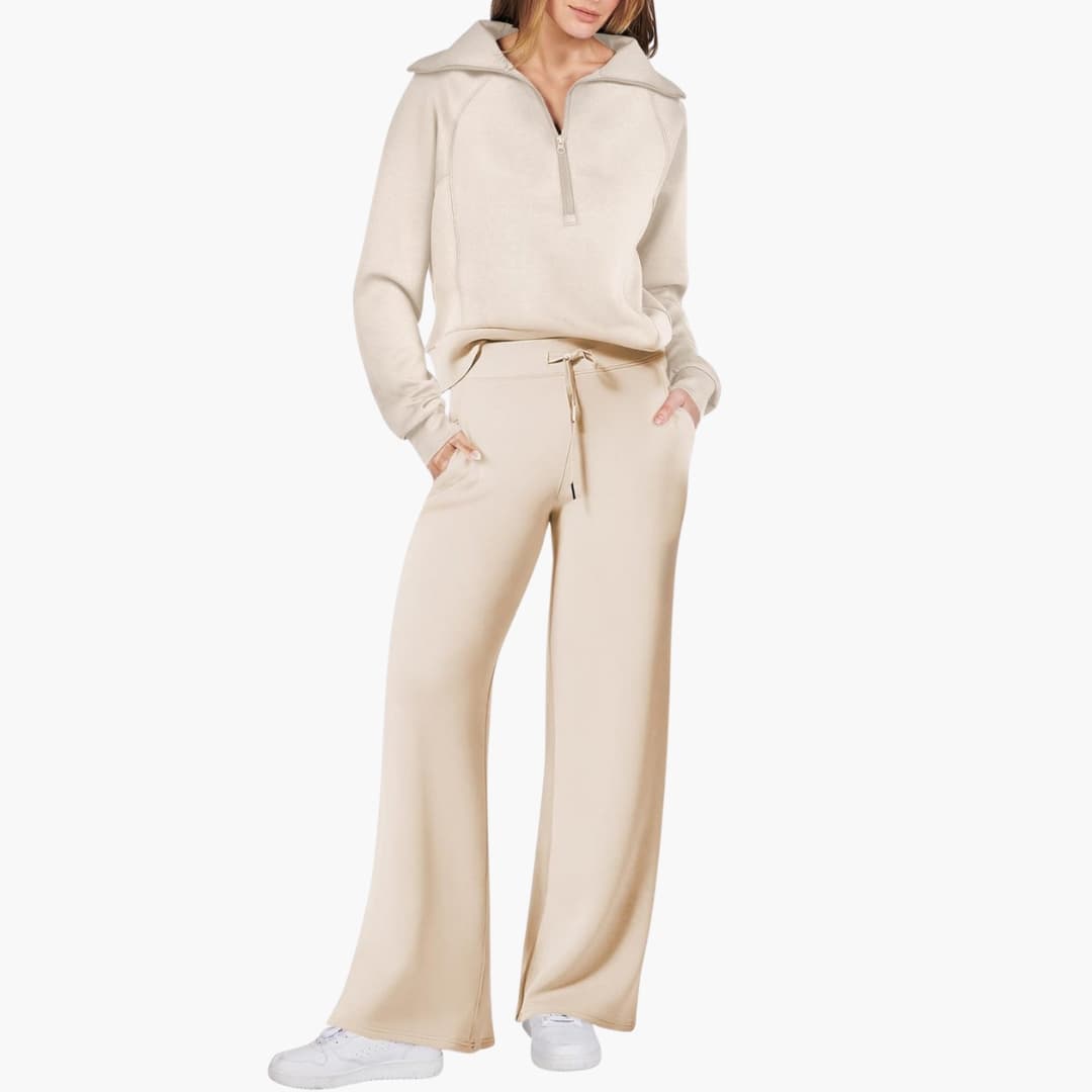 Katarina | Damen Trainingsanzug Set mit Halbzip