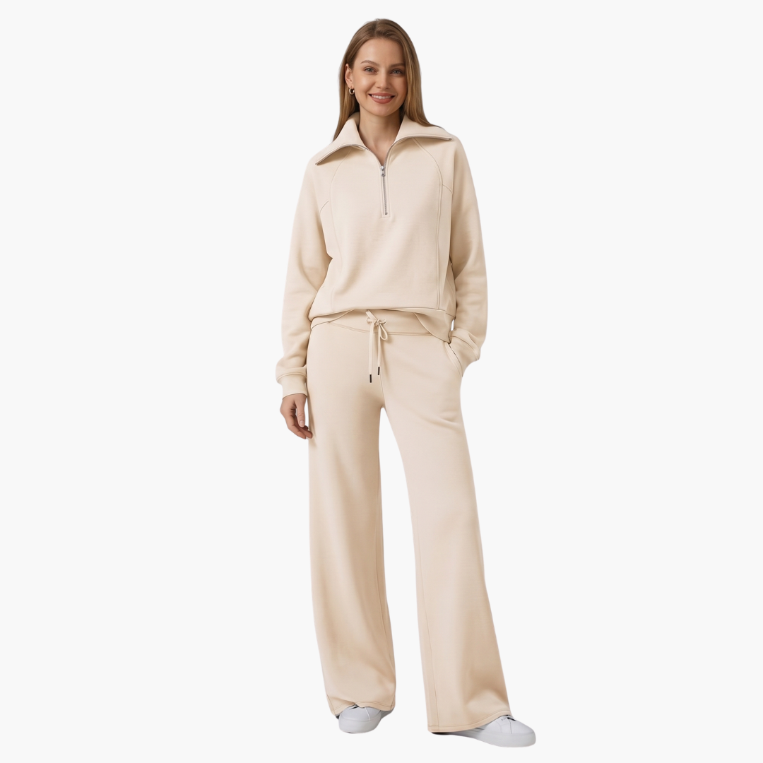 Katarina | Damen Trainingsanzug Set mit Halbzip