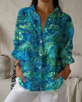 Katrin | Damen Bluse mit tropischem Print