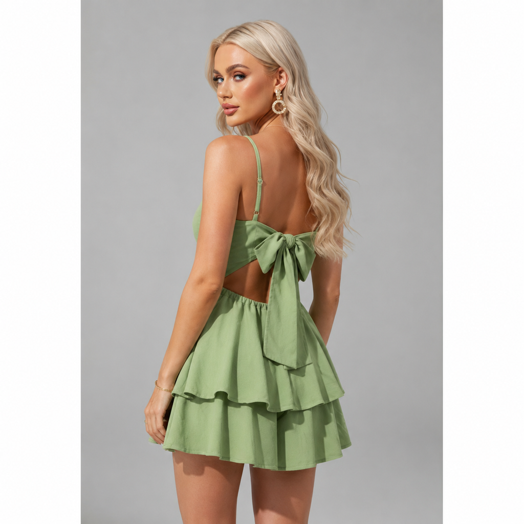 Kiana | Damen Sommerkleid Mini Freizeit Stilvoll