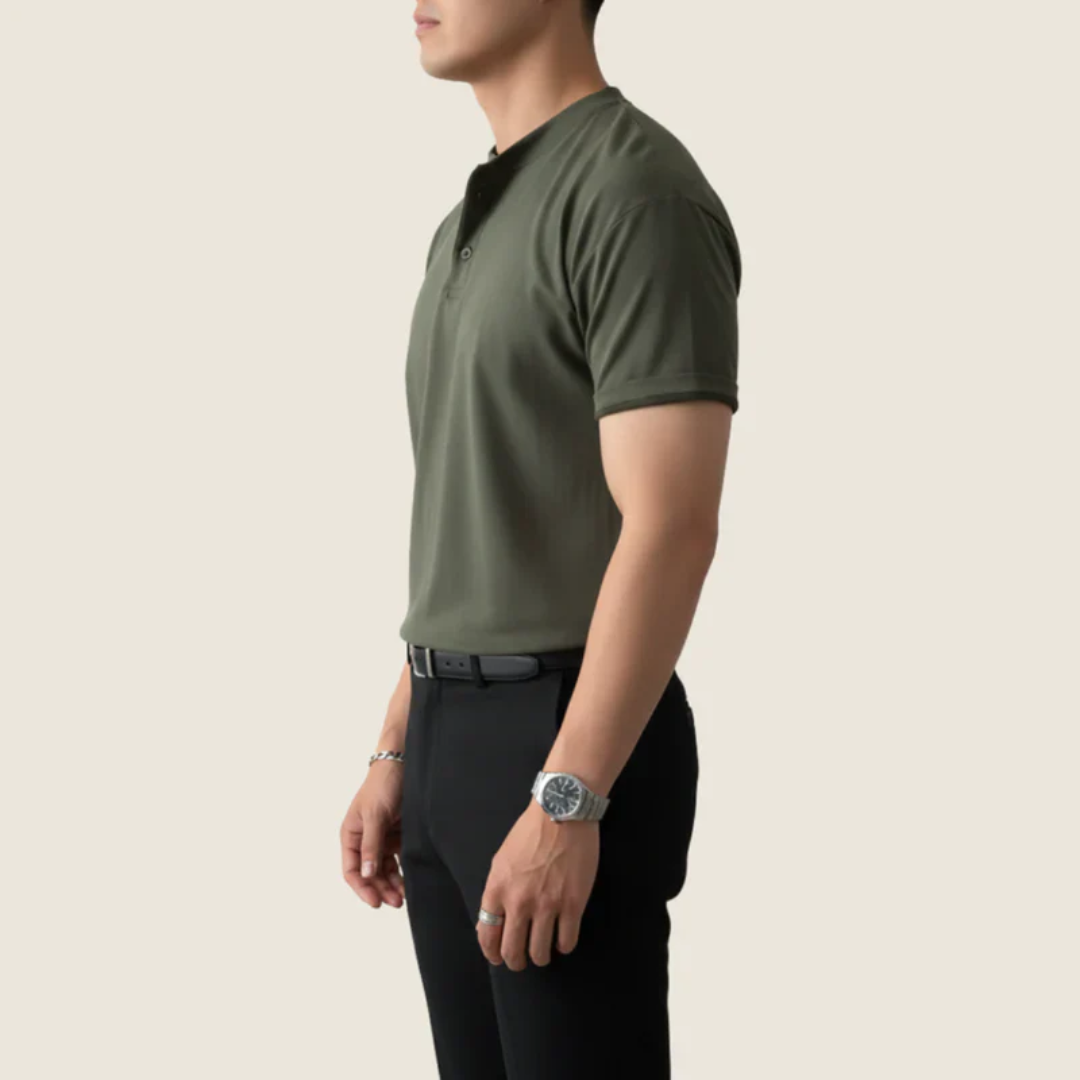 Klaus | Herren Henley Shirt Minimalistisch Sommer – Henley Shirt Herren 2026