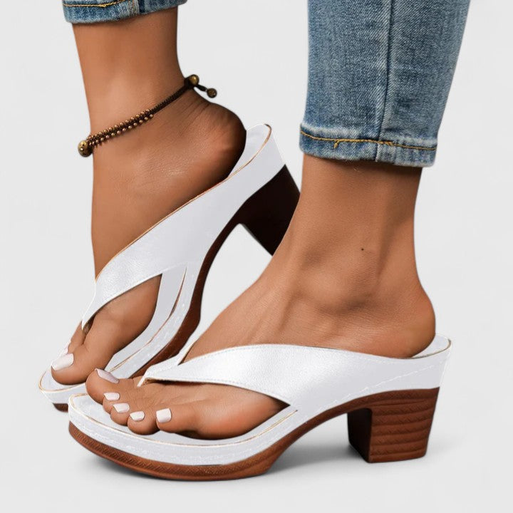 Klara | Damen Riemchen Sandaletten Blockabsatz
