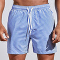 Herren Sommer Streifen Badehose mit Elastischer Bund
