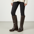 Luisa | Klassische Damen Hochschaft Lederstiefel zum Herbst