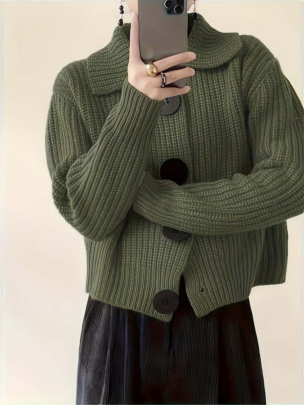 Matilda | Klassische Rippstrick Cardigan
