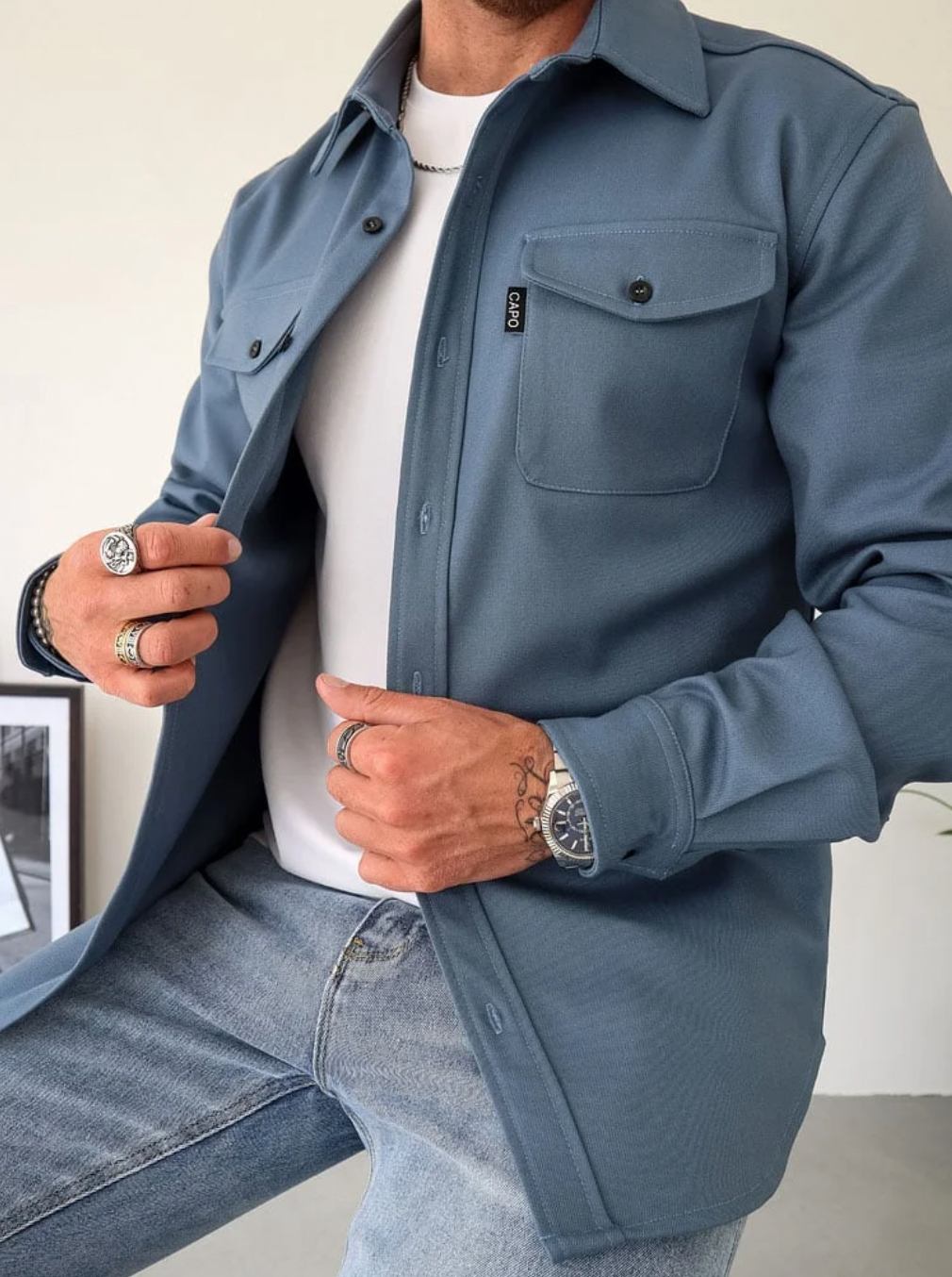 Konstantin | Herren Langarm Freizeithemd