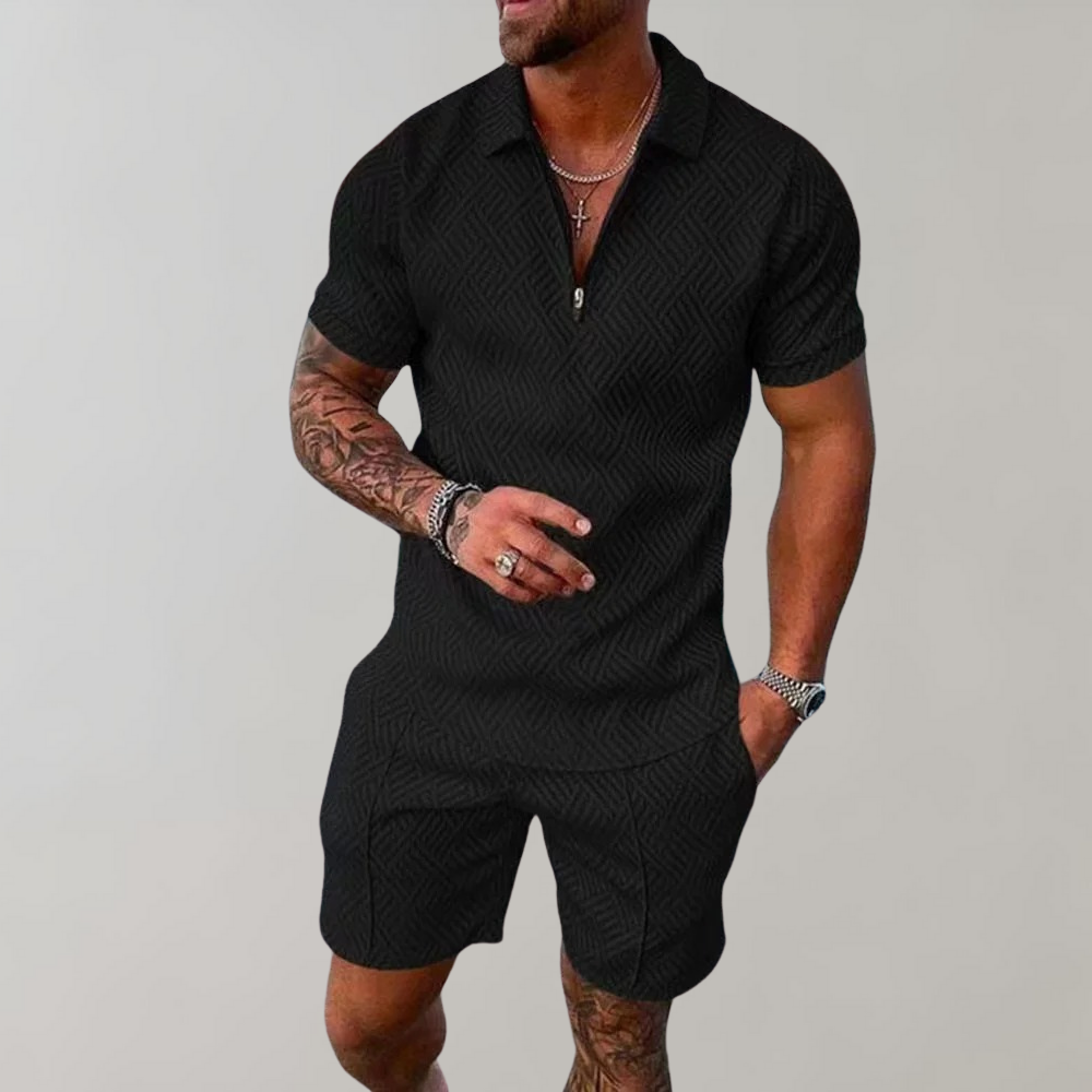 Konstantin | Herren Polo Shorts Set