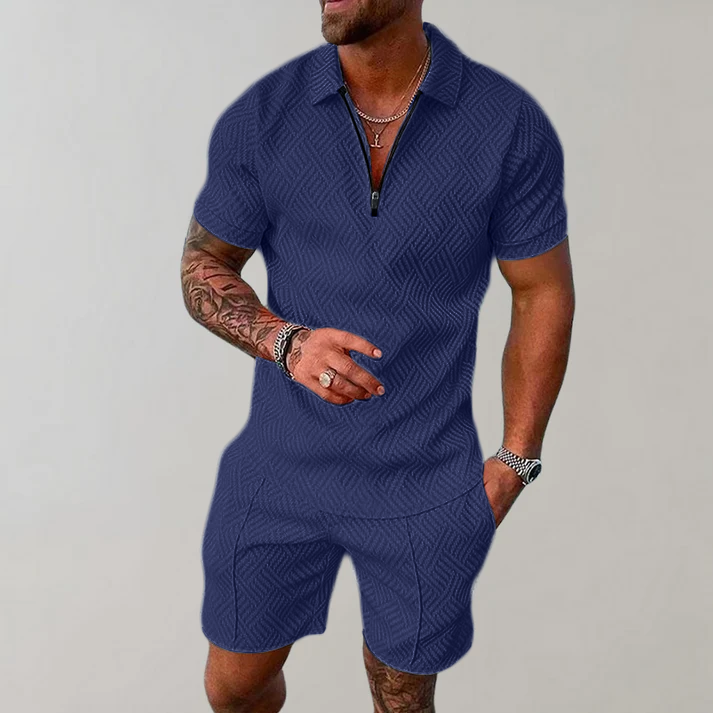 Konstantin | Herren Polo Shorts Set