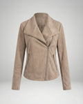 Alina | Kunstleder Kurze Jacke Damen im Biker-Stil